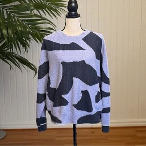 NIC+ZOE Abstract Intarsia Knit Sweater - Size L